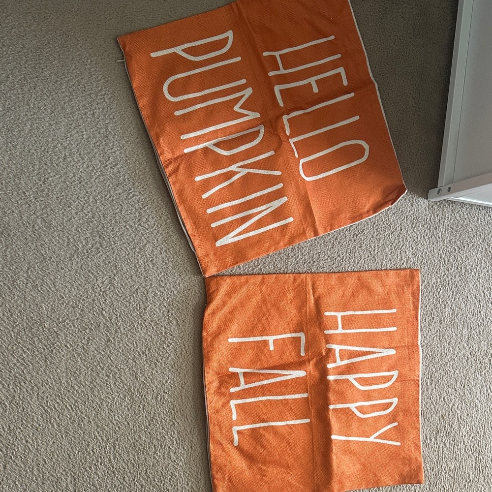 Orange Fall Pillow Covers
